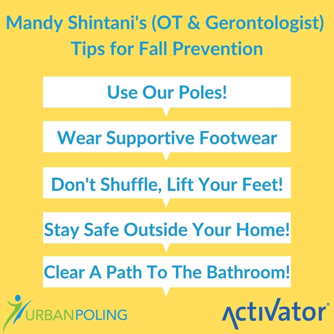 Top 5 Tip to Prevent Falls From an OT & Gerontologist!